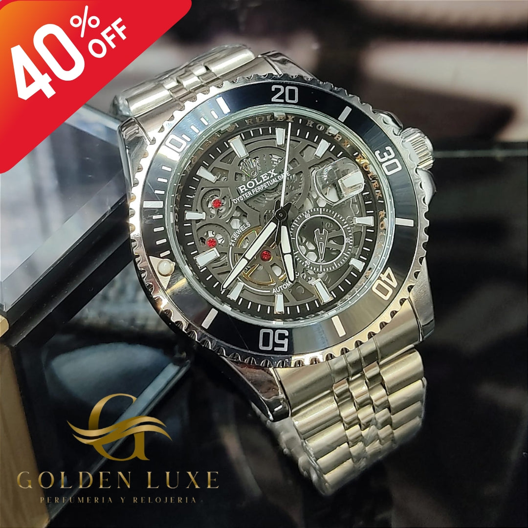 Reloj Hombre Rolex 1.1 Resistente al Agua 2 Años de Bateria