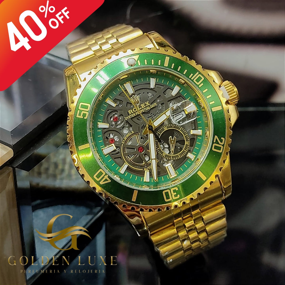 Reloj Hombre Rolex 1.1 Resistente al Agua 2 Años de Bateria