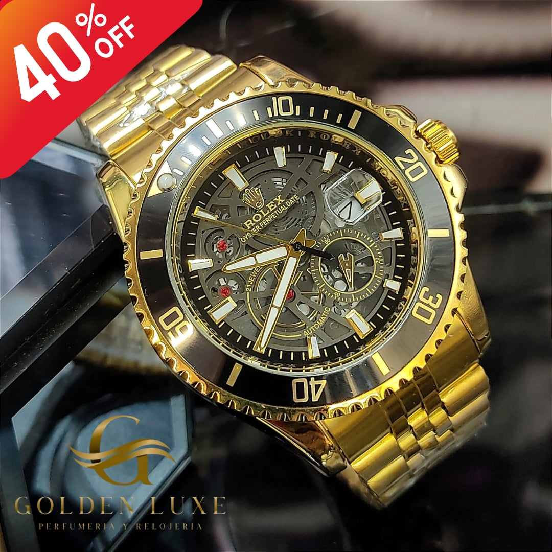 Reloj Hombre Rolex 1.1 Resistente al Agua 2 Años de Bateria