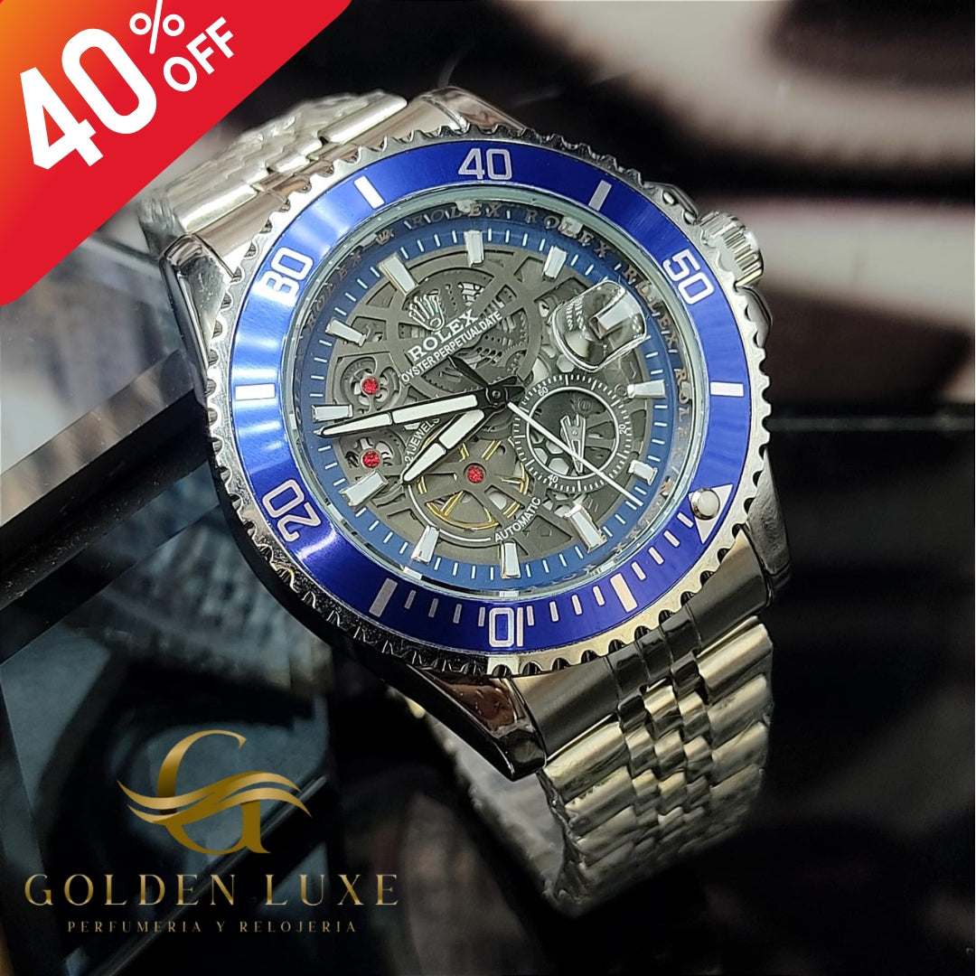 Reloj Hombre Rolex 1.1 Resistente al Agua 2 Años de Bateria