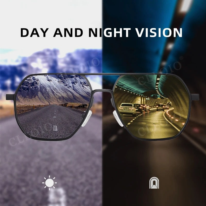 VizMax™ Gafas de sol inteligentes con visión fotosensible para conducción nocturna