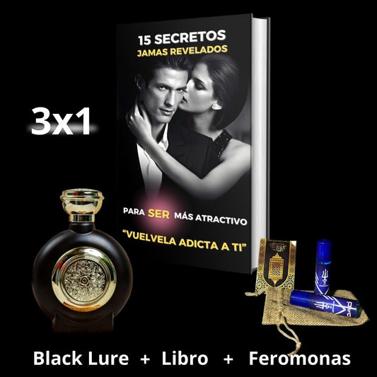 COMBO 3 en 1 Black Lure® + Feromonas Potenciadoras de Atraccion + eBook